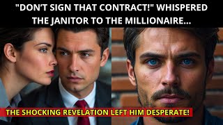 "DON’T SIGN THAT CONTRACT!" – JANITOR REVEALS SOMETHING TO MILLIONAIRE DURING NEGOTIATION!