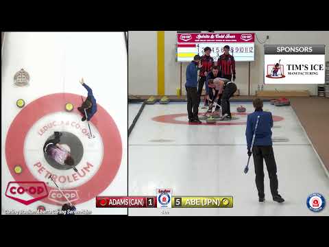 Shinya Abe vs. Cole Adams - SEMIS - Curling Stadium Alberta Curling Series #3d