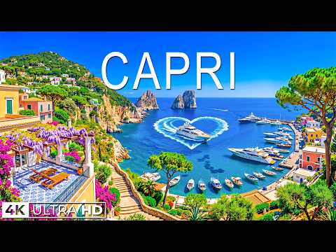 Capri 🇮🇹 4K Drone Footage | Faraglioni Rocks, Mediterranean Villas & Coastal Paradise