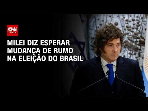 Milei faz novas críticas a Lula e diz esperar mudança de rumo na eleição brasileira | BASTIDORES CNN