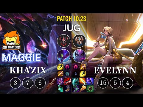 SN Maggie Kha'Zix vs Evelynn Jungle - KR Patch 10.23