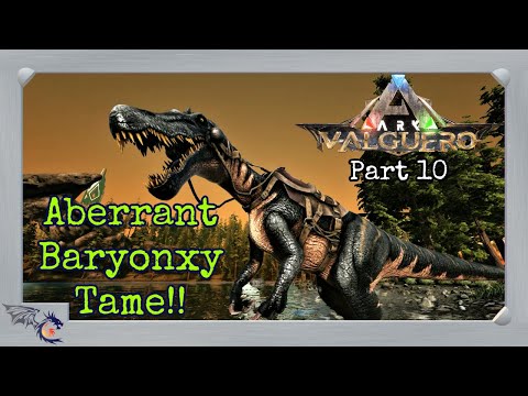 Aberrant Baryonyx Taming & Water Pen Build | ARK: Valguero #10