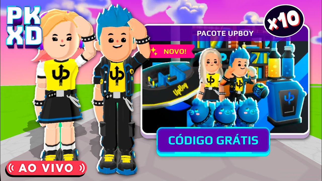 💙 10 PACOTES do UpBoy GRÁTIS para INSCRITOS no PK XD