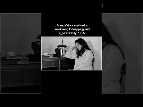 Beautiful and brave | The story of Franca Viola’s defiance #history