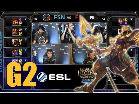 Final Five vs Team Fusion Gaming | Game 2 Round 1 NA LCS Expansion Tournament | F5 vs FSN G2 60FPS