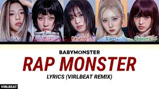 Download lagu BABYMONSTER - 'RAP MONSTER' LYRICS (Virlbeat Remix) mp3 Download lagu BABYMONSTER - 'RAP MONSTER' LYRICS (Virlbeat Remix) mp3