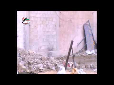 استهداف مواقع للنظام من قبل الجيش الحر في مدينة دمشق في محافظة دمشق