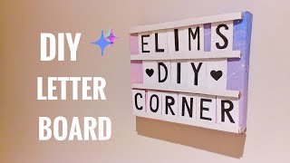 DIY colorful Letter board ! | easy diy tutorial!