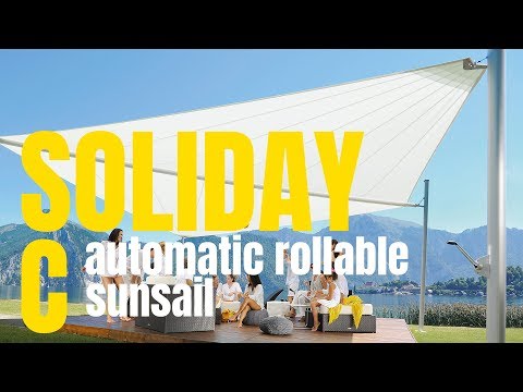 Sonnensegel Produktvideo SOLIDAY C elektrisch aufrollbar