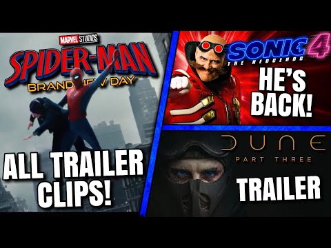Spider-Man Trailer Teaser, Dune 3 Trailer, Sonic 4 Jim Carrey & MORE!!