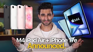 Apple Unveils NEW M4 iPad Air & iPhone 17e — Here’s Everything You Need to Know! ✨