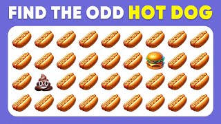 Find The Odd Emoji Out - Junk Food Edition!  Spot The Difference Emoji Quiz | Easy, Medium, Hard