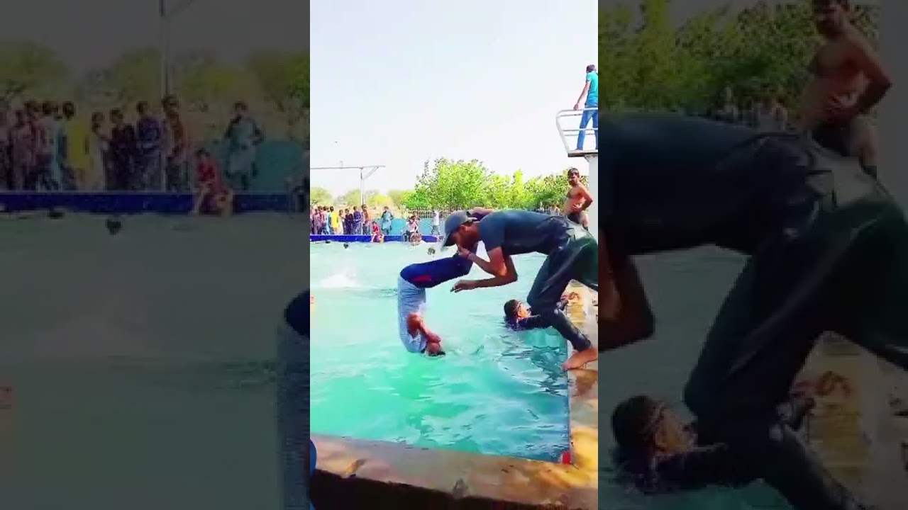 Prank went wrong in swimming pool ✋😂#shorts #tiktok