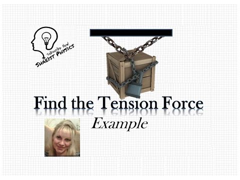 Find tension of a rope at an angle