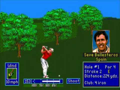pga european tour golf megadrive