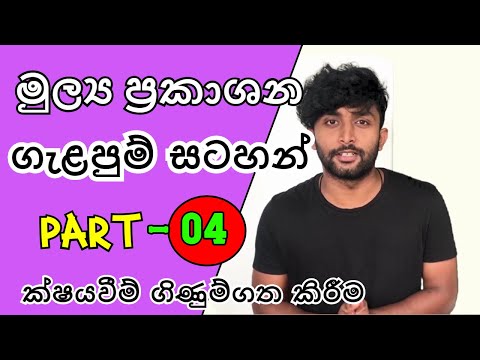 මුල්‍ය ප්‍රකාශන ගැළපුම් සටහන් -PART 04 (ක්ෂය ගැළපීම II) - Grade 11 Lesson 05