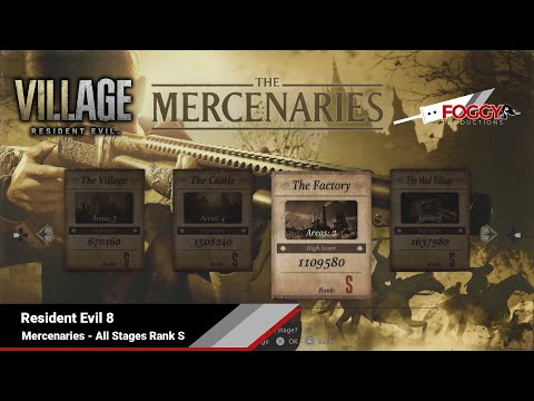 RE8 - Legendary Cowboy Trophy (PS5) (At least Rank S on all 8 Mercenaries Stages)
