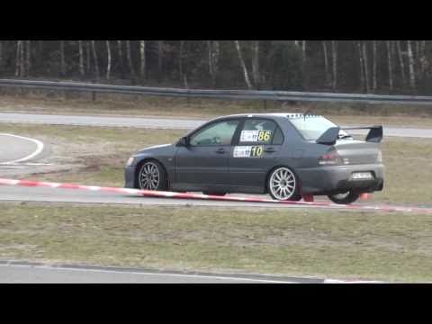 Bartosz Podracki Mitsubishi Lancer Evo IX - SuperOES 3 Runda Tor Kielce 26-03-2011