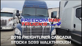 Stock# 5099 - 2016 Freightliner Cascadia Evolution