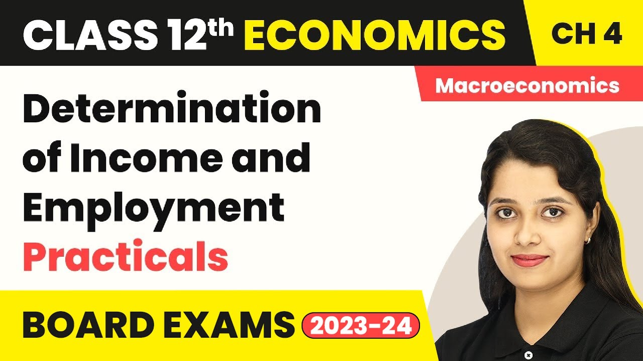 Class 12 Macroeconomics Chapter 4 | Determination of Income and Employment - Practicals 2022-23