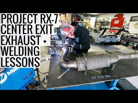 Project RX-7 Center Exit Exhaust + Welding Lessons from Vibrant Performance