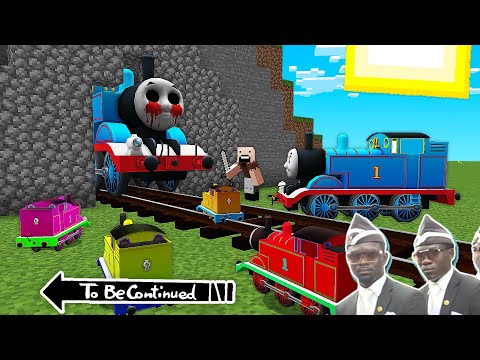 This is real THOMAS THE TANK ENGINE vs THOMAS.EXE in Minecraft with friends - Coffin Meme
