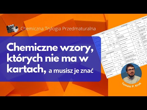 chemiczne wzory, których NIE MA W KARTACH, a MUSISZ je znać | chemia matura 2025 💙