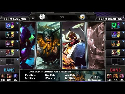 TSM vs Dignitas Game 4 | Quarter Finals NA LCS Summer 2014 Playoffs | TSM vs DIG S4 Worlds Regionals