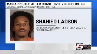 VIDEO: Berkeley County deputies arrest armed suspect after pursuit, K9 track