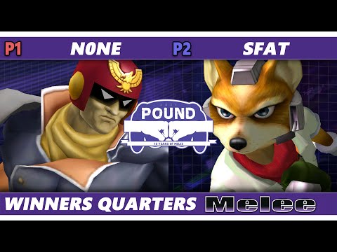 Pound 2021 Winners Quarters - n0ne (Captain Falcon) Vs. SFAT (Fox) SSBM Melee Tournament