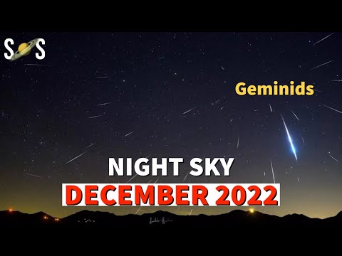 Night Sky December 2022 | Geminids Meteor Shower 2022 | Secrets of Space