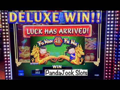 They call it a deluxe win but I call it HUGE! Luck has arrived on Fu Nan Fu Nu!