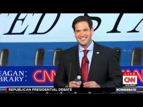 Rubio Jokes About Water
