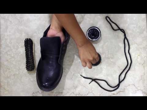 using shoe cream
