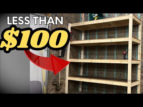 How to build a Garage Shelf | EASY, STRONG, CHEAP