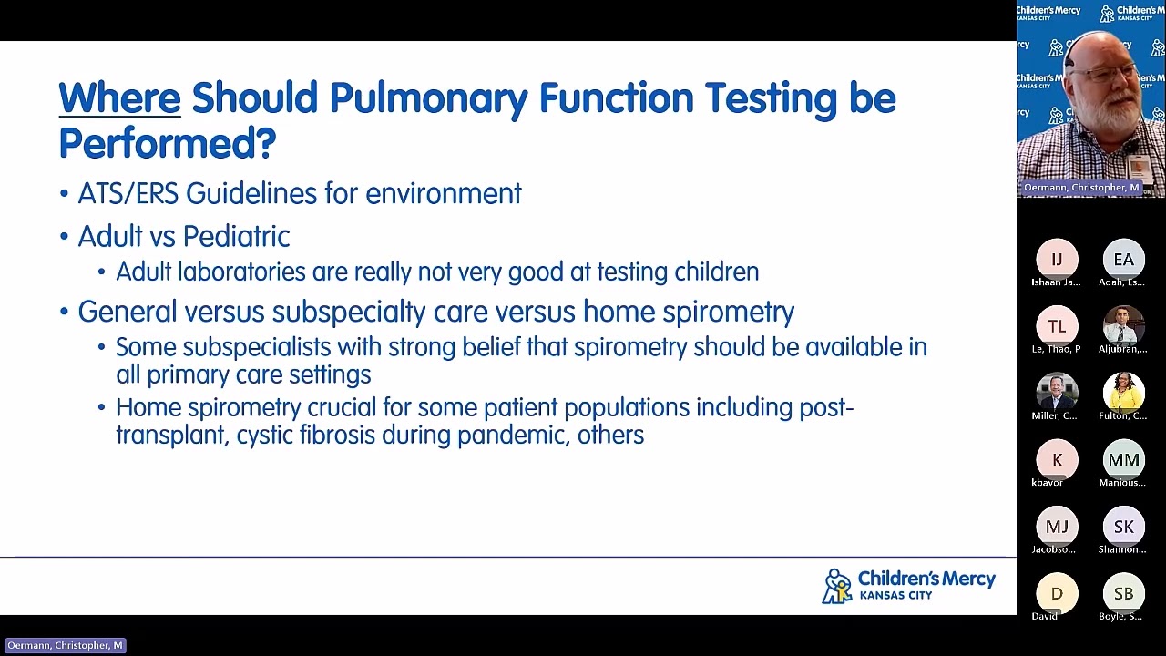 Pulmonary Function Testing in Children (Oermann) - YouTube