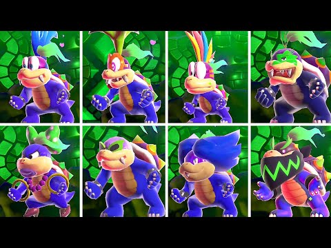 Super Mario Bros Wonder - All Koopalings Boss Battles