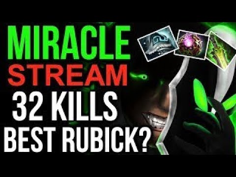 Miracle- Stream [Rubick] Inhuman Plays - WTF 32 Kills Carry Style Dota2