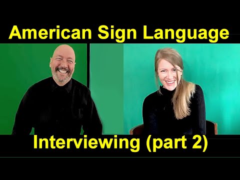 American Sign Language ASL Advanced Vocabulary 1 A