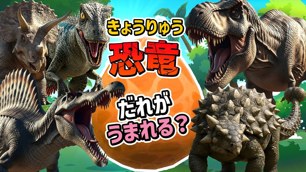 【なにがうまれるかな？ドキドキ恐竜たまご！①】