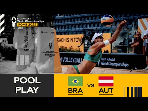 Duda/Ana Patricia 🇧🇷 vs Schutzenhofer/Plesiutschnig 🇦🇹 - Pool Play Highlights Rome #BeachWorldChamps