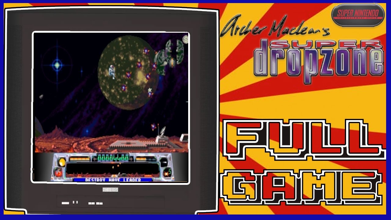 Archer Maclean's Super Dropzone (Super Nintendo) - Longplay - No Commentary - Full Game