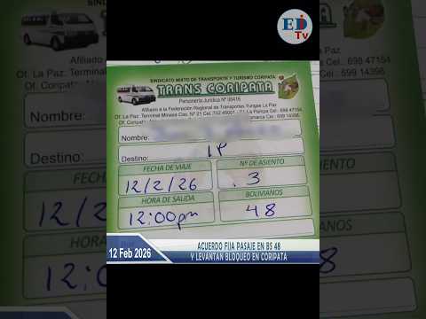 Acuerdo fija pasaje en Bs 48 y levantan bloqueo en Coripata