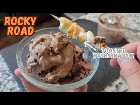Homemade Rocky Road Ice-cream, Step-by-Step