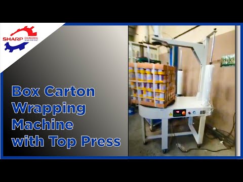 Carton Wrapping Machine With Top Press