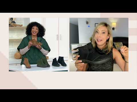 Clarks Collection Leather Ankle Boot - Caroline Derby on QVC