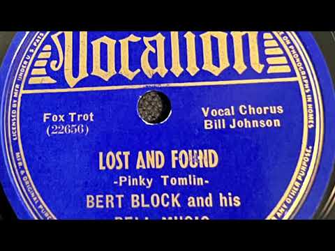 Lost And Found - Bert Block And His Bell Music 1938