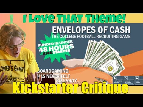 Envelopes of Cash: The College Football Recruiting Game - Kickstarter Critique Review
