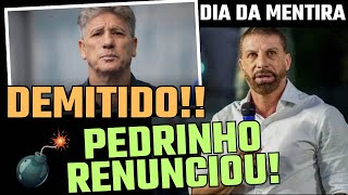 Download lagu BOMBA NO VASCO, URGENTE! PEDRINHO ABANDONOU E RENATO GAÚCHO FOI DEMITIDO. ( tudo num 1º de abril!!) mp3