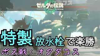 【ティアキン】ゾナウギアでボス戦 - 特製放水栓でオクタコスを楽に倒そう【ボス戦】